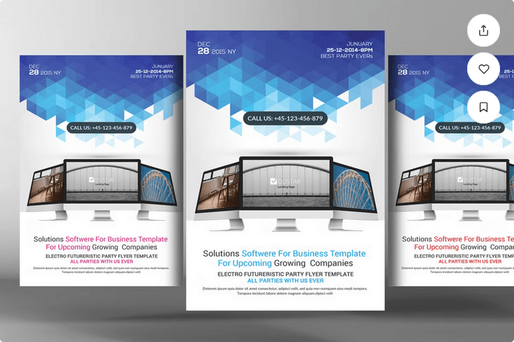 Computer Repair Flyer Template PSD