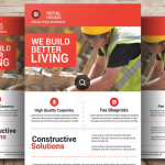 Construction Business Flyer Template PSD