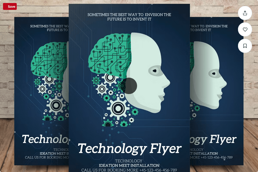 Corporate Technology Flyer Template PSD