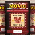 Crime Or Horror Movie Night Flyer Template PSD