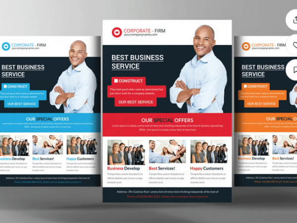 Delivery Shipment Flyer Template PSD
