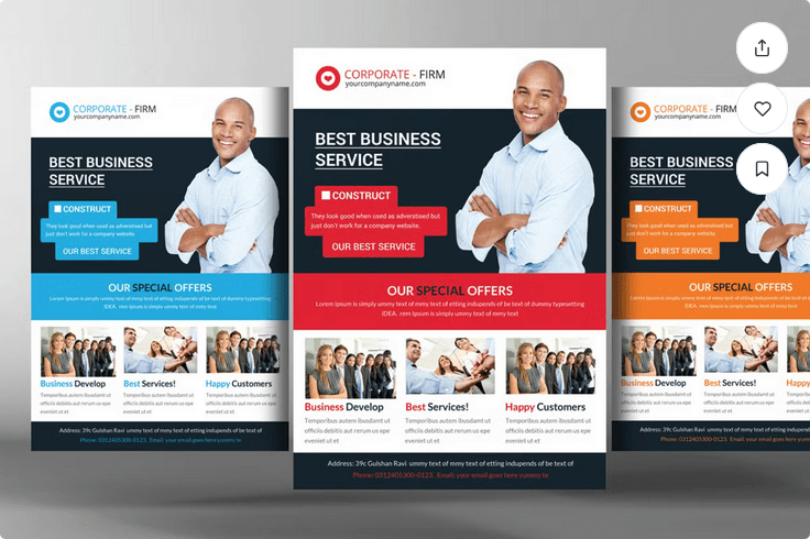 Delivery Shipment Flyer Template PSD