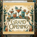 Drink Grand Opening Flyer Template PSD