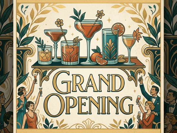 Drink Grand Opening Flyer Template PSD