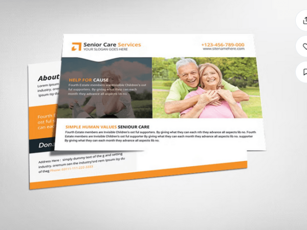 Elderly Care Flyer Template PSD Download