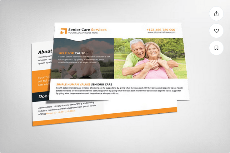 Elderly Care Flyer Template PSD Download