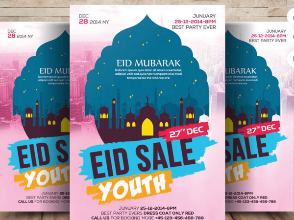 Eid Mubarak Flyer PSD Template
