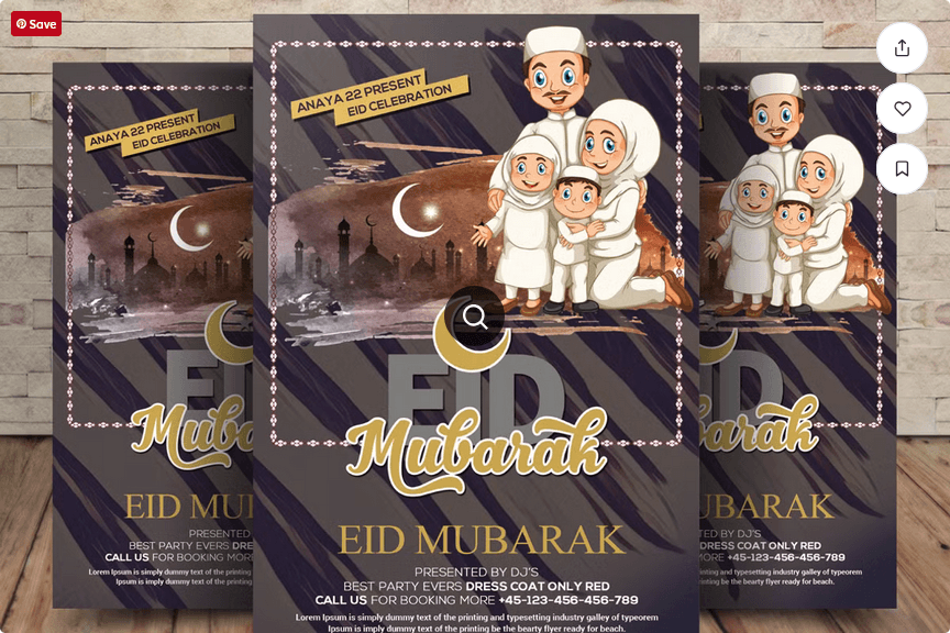 Eid Mubarak Flyer PSD Template Download