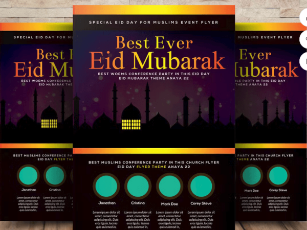 Eid Ul Fitr Flyer PSD Template