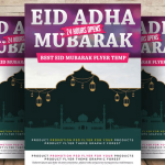 Eid-al-Adha Islamic Celebration Flyer PSD Template