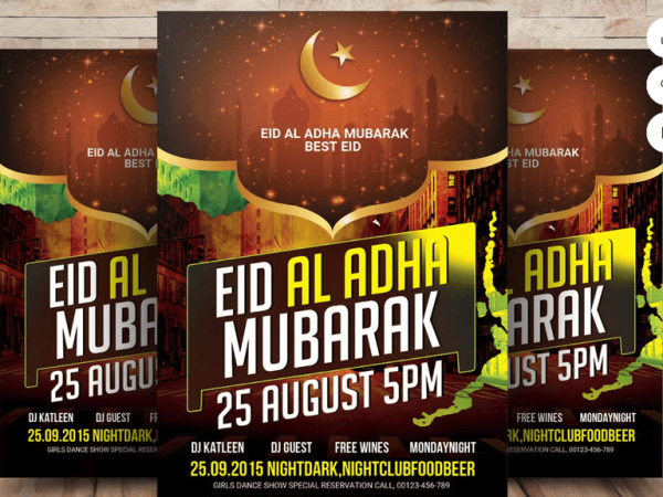 Eid-al-Adha Mubarak Flyer PSD Template