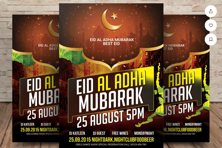 Eid-al-Adha Mubarak Flyer PSD Template