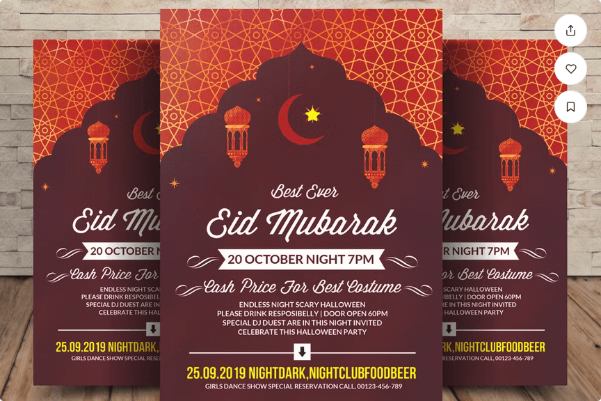 Eid ul Fitr Mubarak Flyer PSD Template
