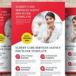 Elderly Care Flyer Template PSD