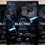 Electro Trance Music Flyer PSD Template