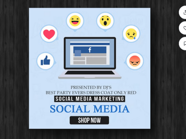 Facebook Social Media Flyer Template PSD