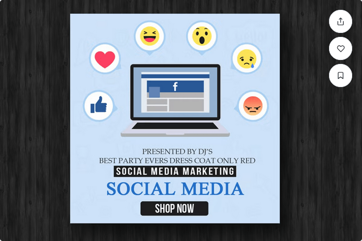 Facebook Social Media Flyer Template PSD
