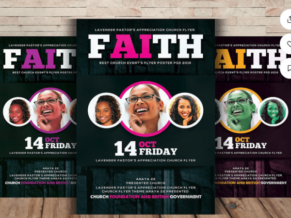 Faith Church Flyer Template PSD for Download