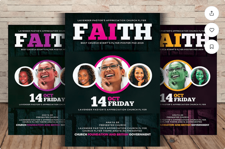Faith Church Flyer Template PSD for Download
