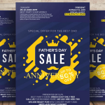 Fathers Day Sale Flyer Template PSD