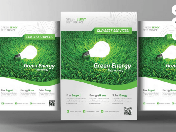 Free Energy Flyer Template PSD