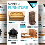 Furniture Products Flyer Template PSD