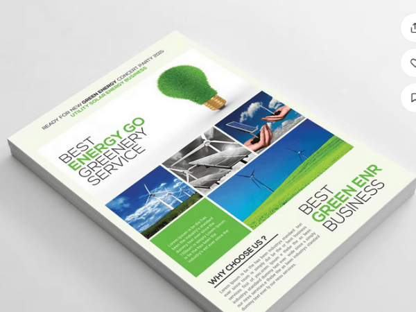 Go Green Energy Flyer Templates PSD