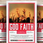 God Faith Church Flyer Template PSD