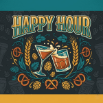 Happy Hour Drinks Flyer Template PSD