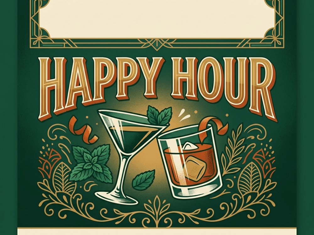 Happy Hour Festival Flyer Template