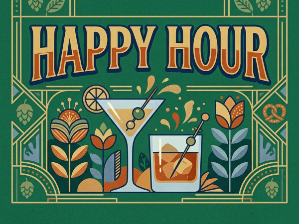 Happy Hour Flyer Template PSD