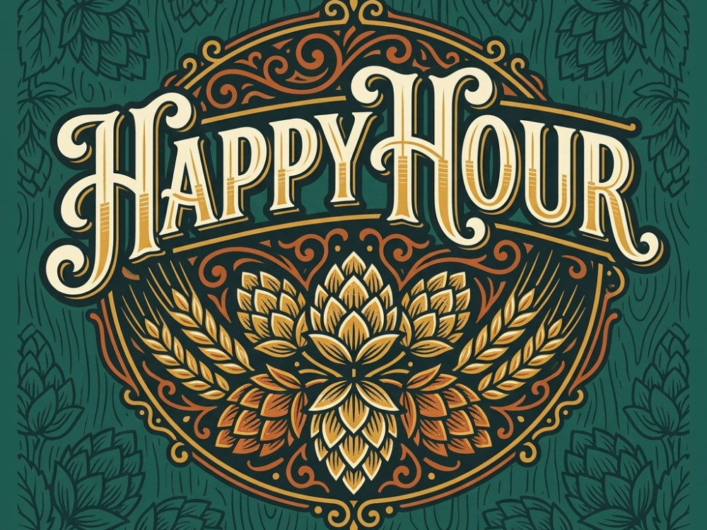 Happy Hour Flyer Template PSD File