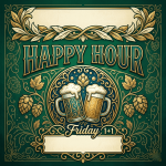 Happy Hour Flyer Template PSD download