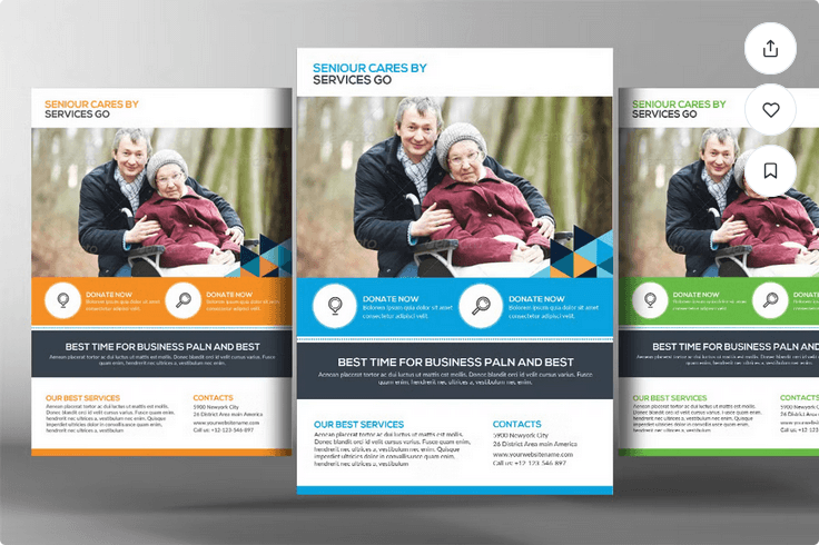 Home Care Flyer Template PSD