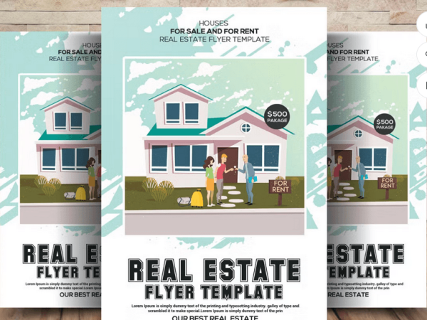 House Sale Real Estate Flyer Template PSD