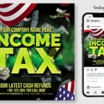 Income Tax Flyer Template PSD File