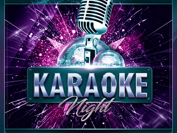 Karaoke Night Party Flyer Template PSD