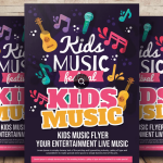 Kids Music Festival Flyer PSD Template