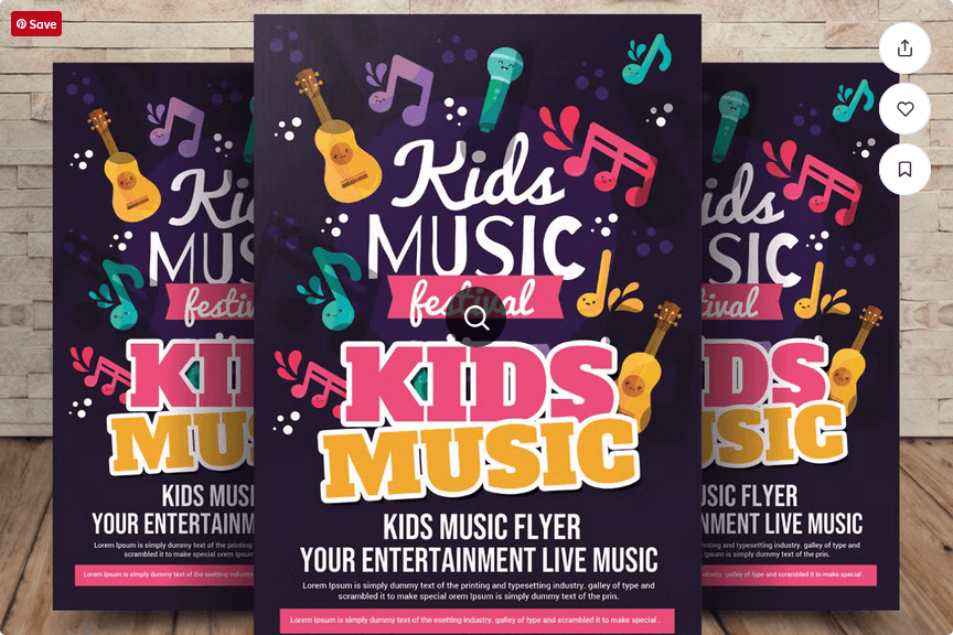 Kids Music Festival Flyer PSD Template