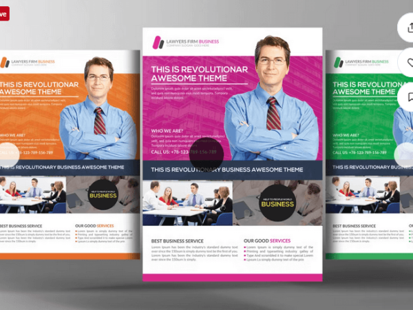 Law Firm and Legal Services Flyer Template PSD