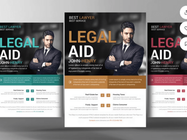 Lawyer Firm Business Flyer Template Download