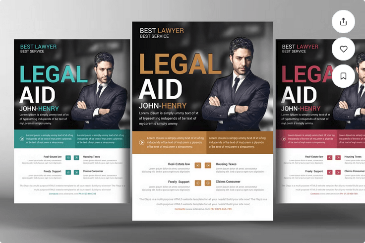 Lawyer Firm Business Flyer Template Download