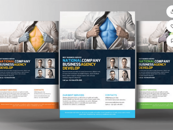 Lawyer Firm Business Flyer Template PSD