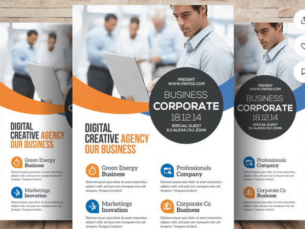 Lawyer & Law Firm Flyer Template PSD