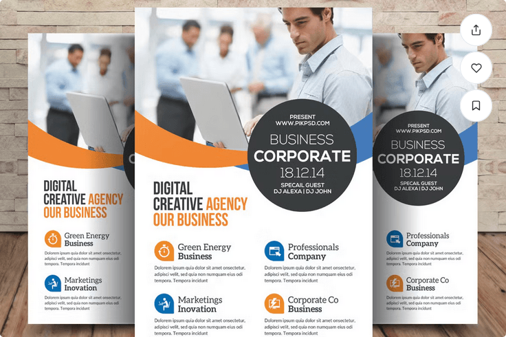 Lawyer & Law Firm Flyer Template PSD