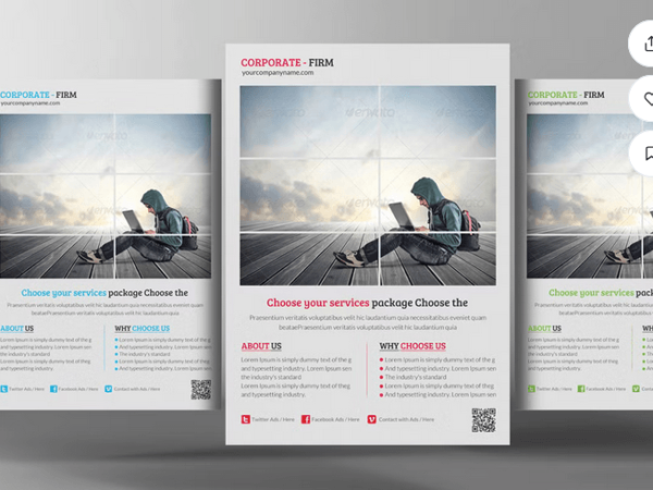 Legal Services Flyer Template PSD File