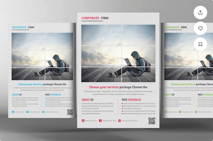 Legal Services Flyer Template PSD File