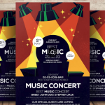 Live Music Concert Flyer PSD Template