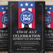 Luxury 4th of July Night Club Flyer Template PSD