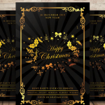 Luxury New Year Eve Party Flyer PSD